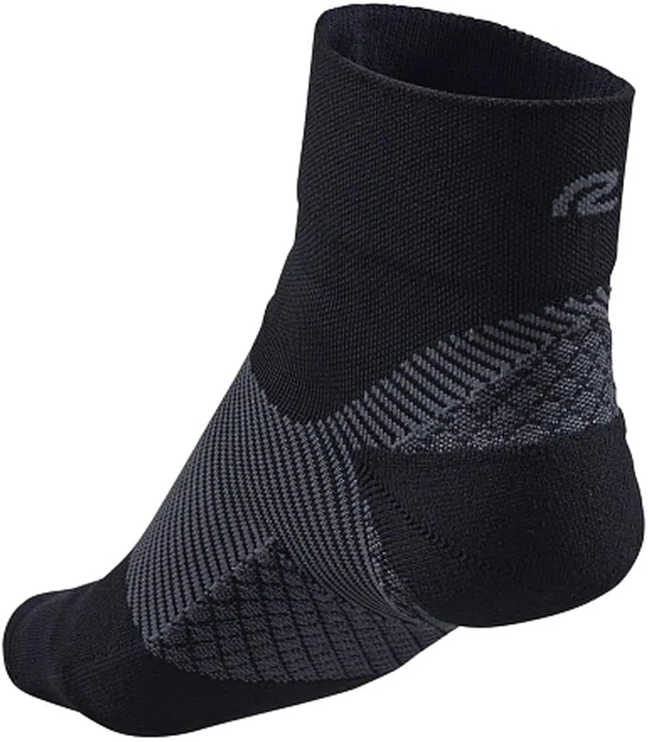 Road Runner Sports R-Gear OS1st Plantar Fasciitis Quarter Crew Socks for Men and Women (2 Pairs)