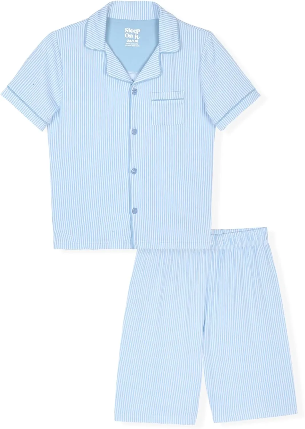 Sleep On It Boys Pajama Sets - 2 Piece Pajama Coat Set for Kids Sleepwear