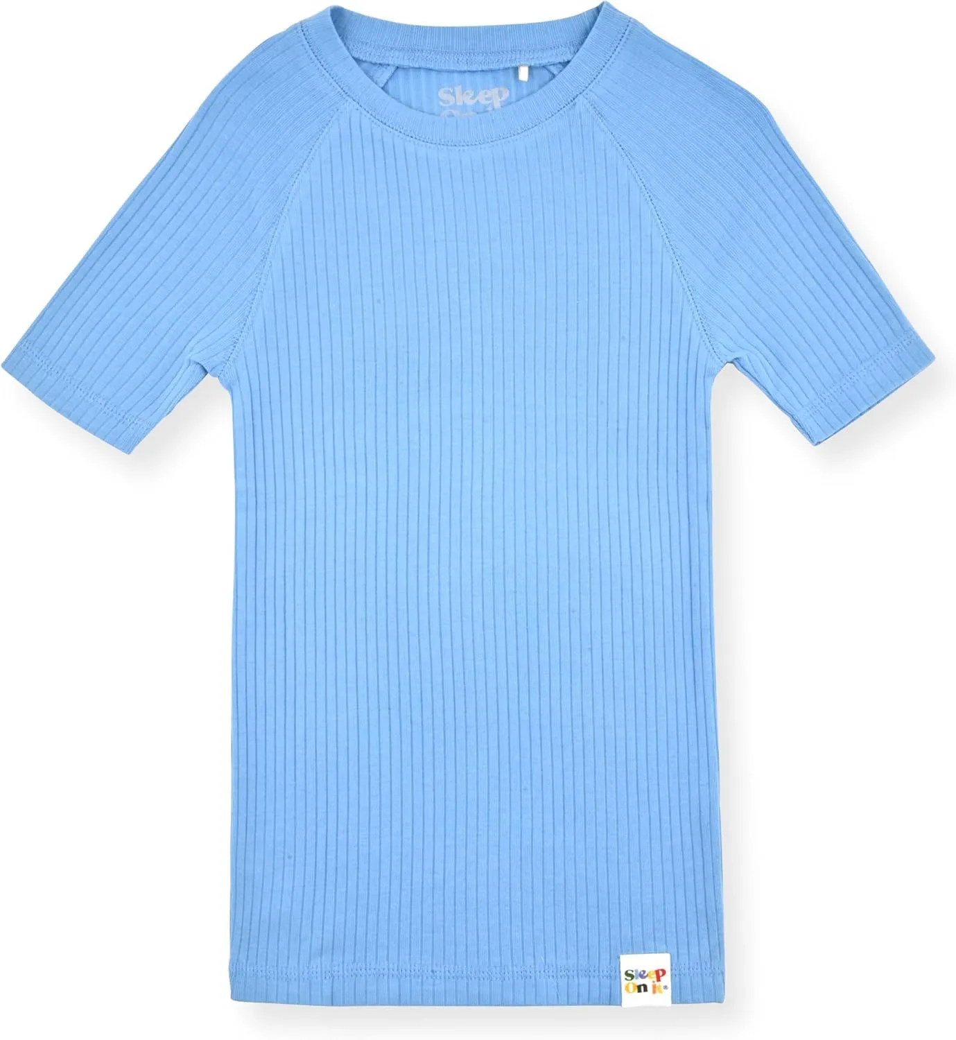 Sleep On It Rib Knit Girls Pajama Sets Pajamas for Boys and Girls - 100% Organic Multipack Rib Knit Cotton Sleepwear