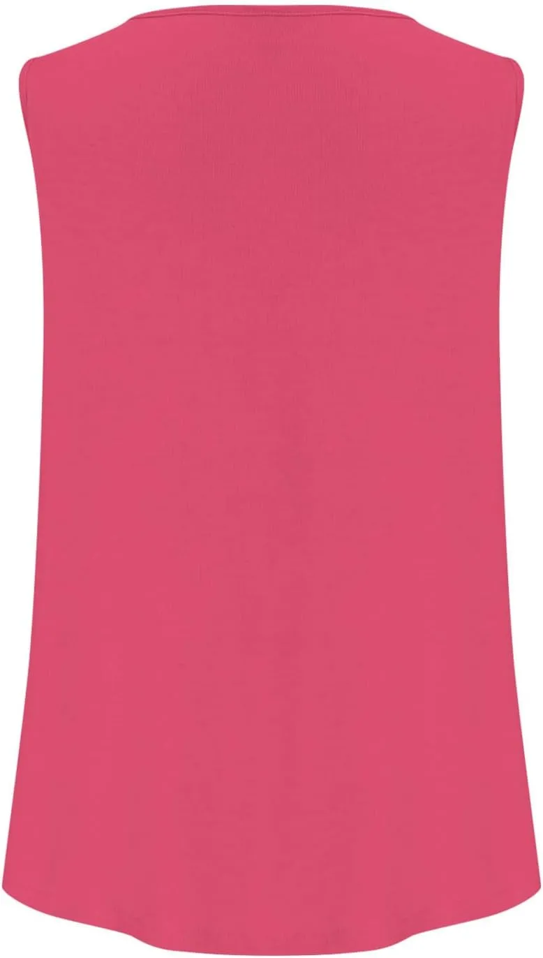 Tank Top for Women Trendy Square Neck Sleeveless Casual Tops Soft Loose Fit Workout Basic Summer Clothes 2025