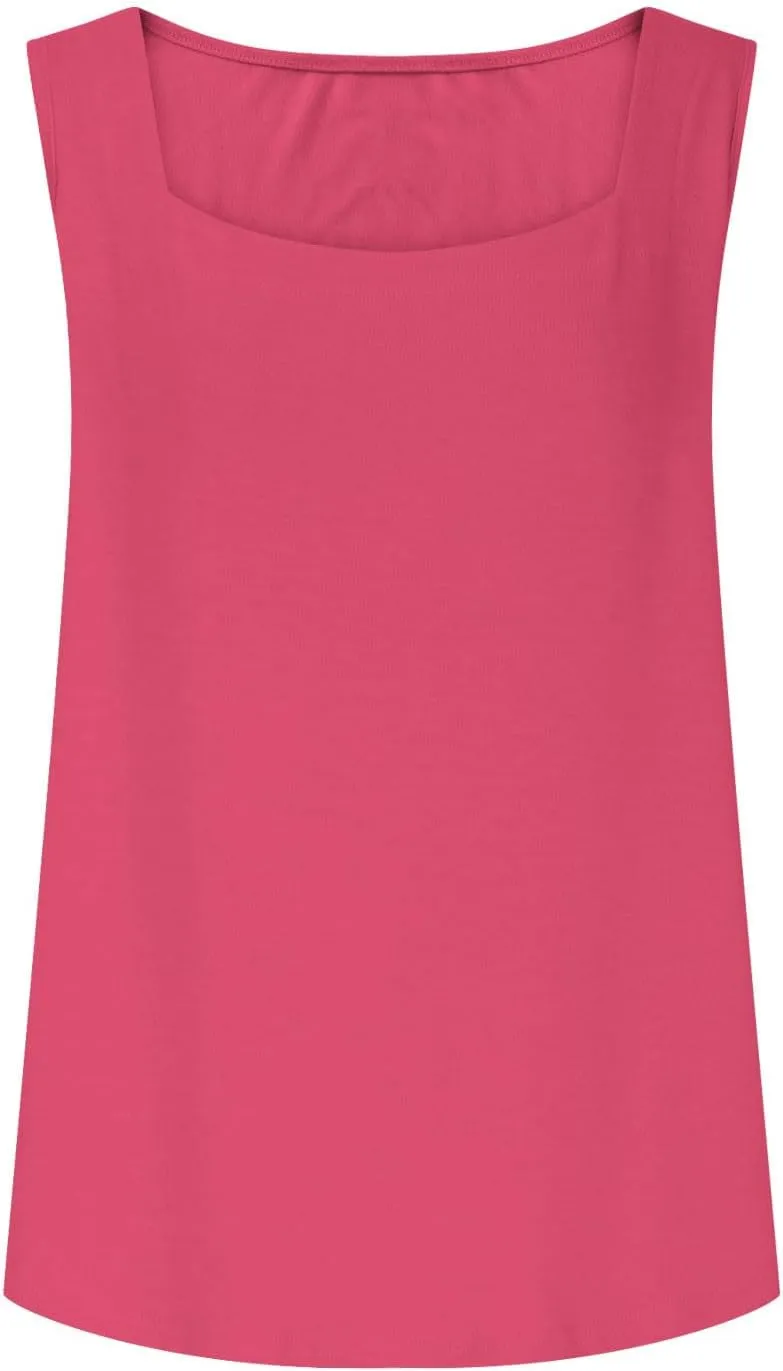 Tank Top for Women Trendy Square Neck Sleeveless Casual Tops Soft Loose Fit Workout Basic Summer Clothes 2025