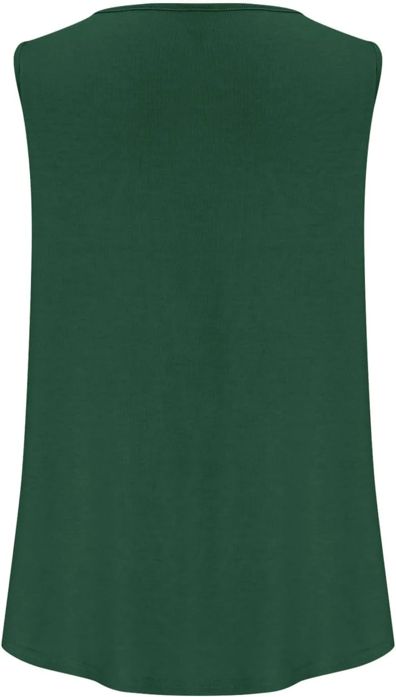 Tank Top for Women Trendy Square Neck Sleeveless Casual Tops Soft Loose Fit Workout Basic Summer Clothes 2025