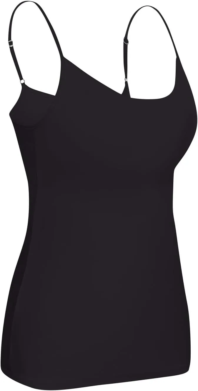 Tank Top with Built in Bra Camisoles for Women for Under Clothes Spaghetti Strap Cami 2025 Summer Clothes