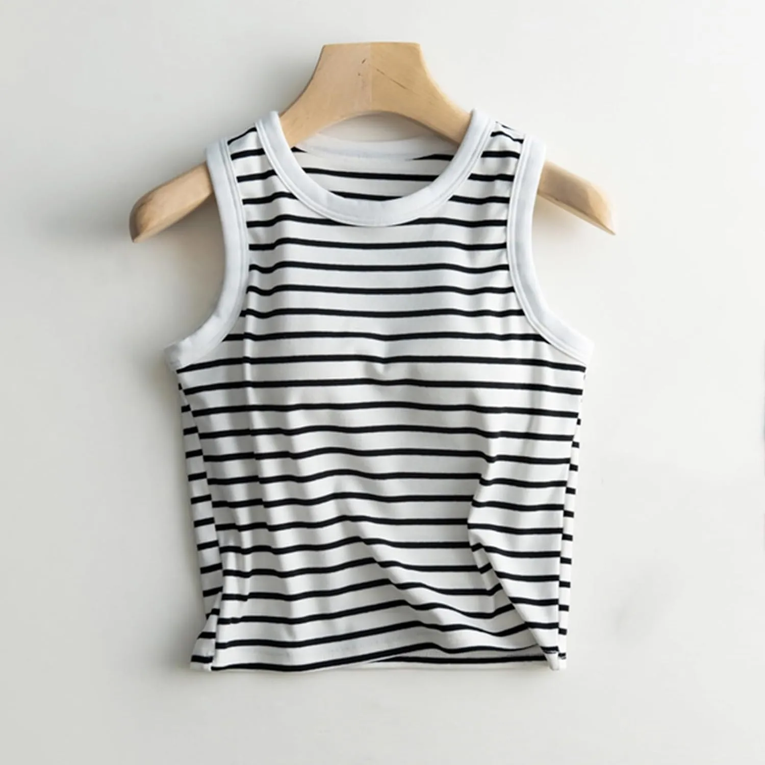Tank Tops with Built in Bras Athletic Tank Tops for Women Ribbed Tank Top Fitness Workout Running Tops Summer