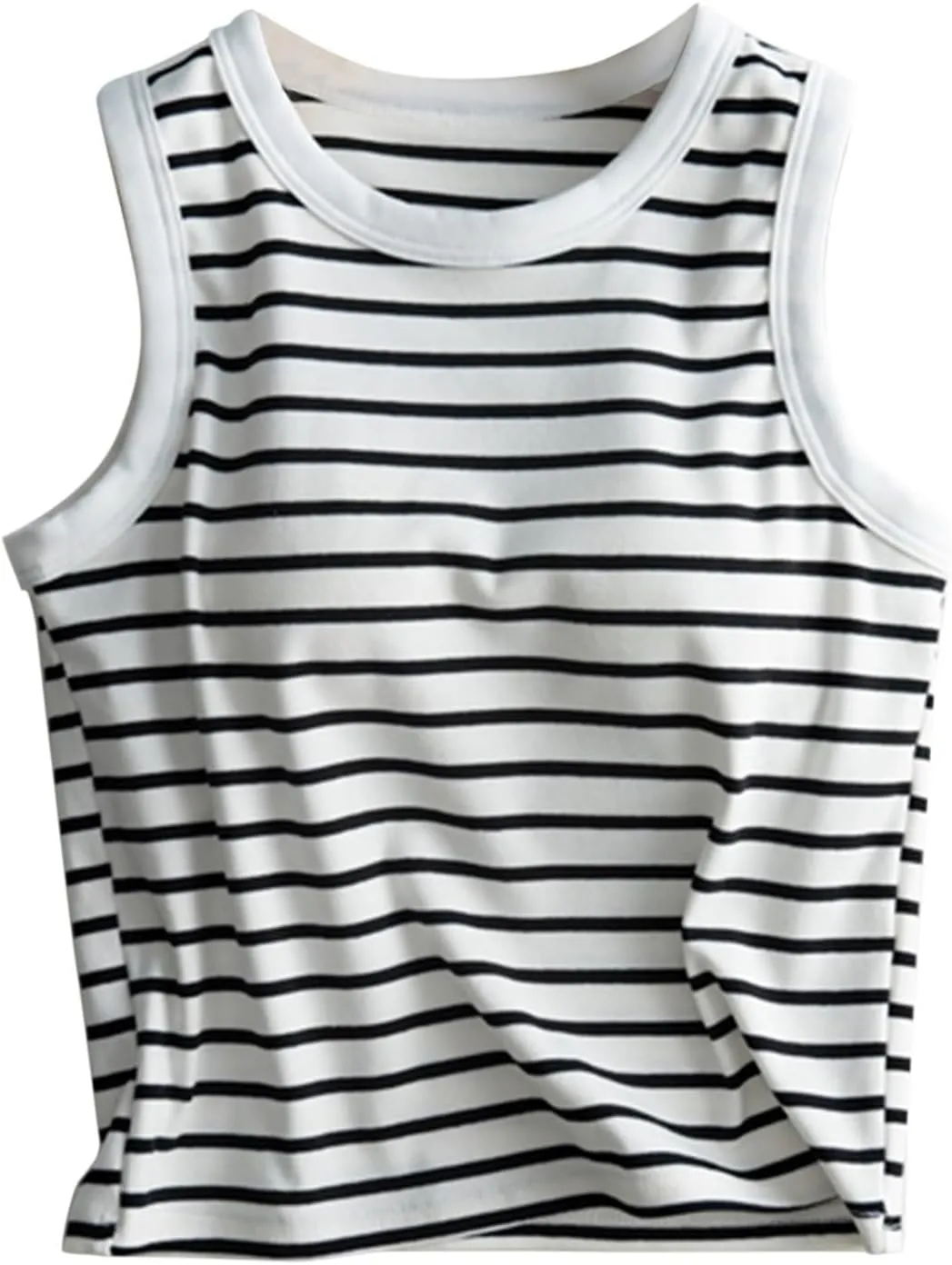 Tank Tops with Built in Bras Athletic Tank Tops for Women Ribbed Tank Top Fitness Workout Running Tops Summer