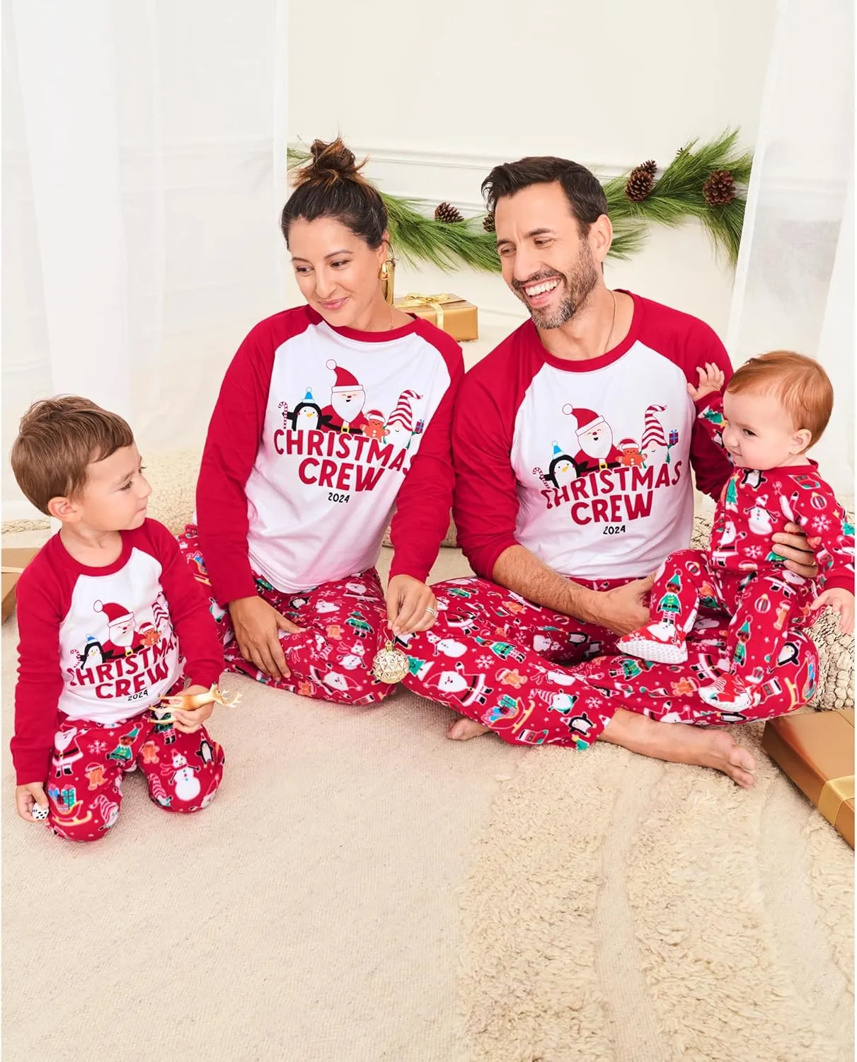 The Children's Place Baby Family Matching, Holiday Pajama Sets, Fleece