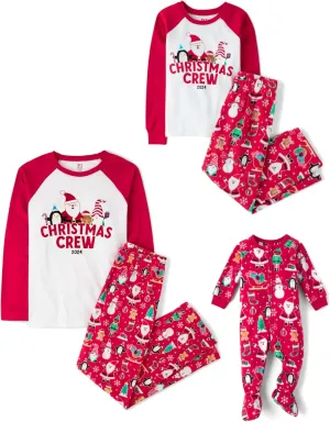 The Children's Place Baby Family Matching, Holiday Pajama Sets, Fleece