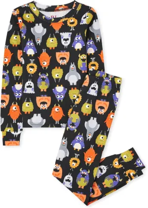 The Children's Place Baby, Toddler and Big Kids' Siblings Matching Halloween Pajama Sets, Cotton