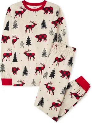 The Children’s Place Family Matching, Christmas and Holiday Pajama Sets, Cotton
