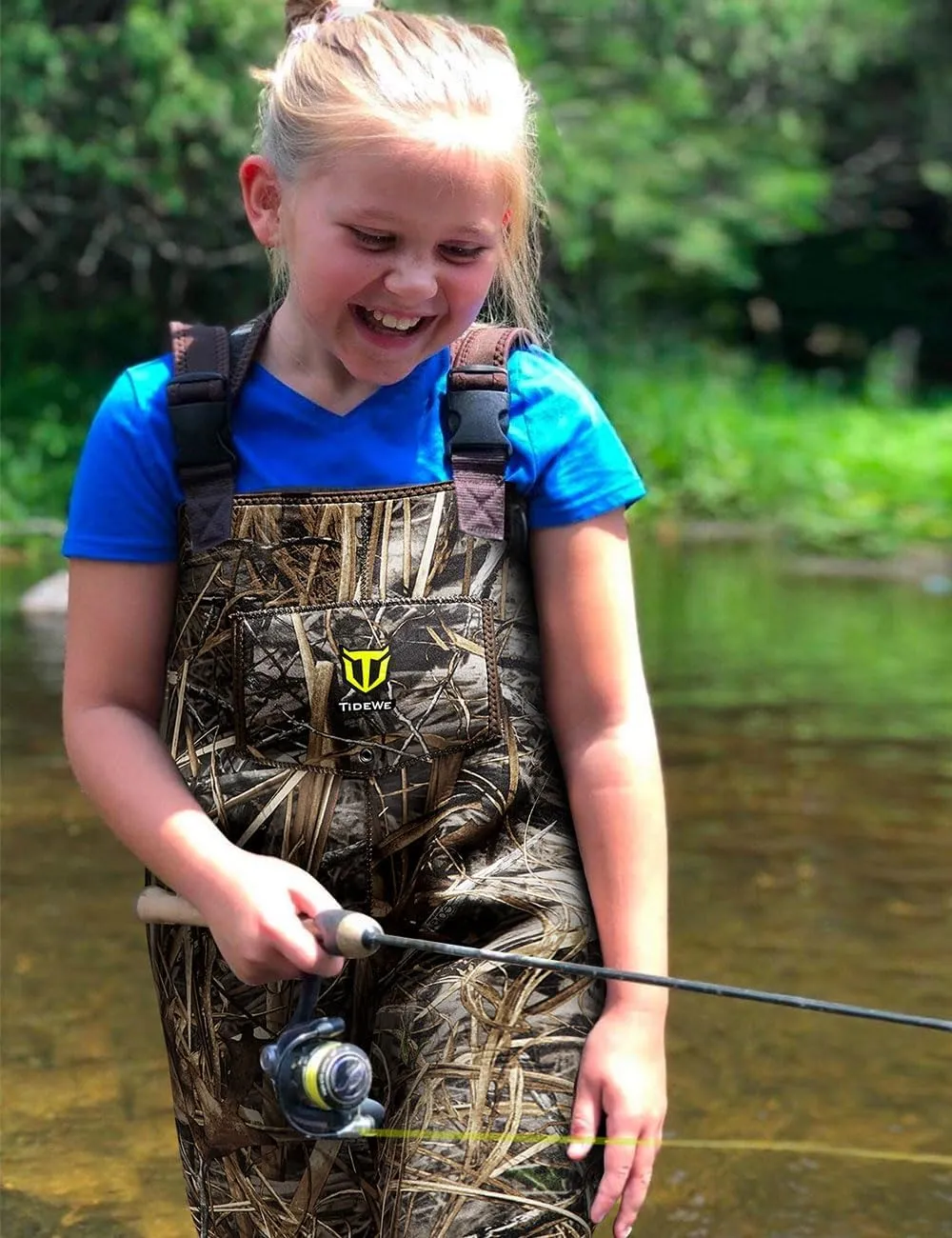 TIDEWE Chest Waders for Toddler & Children, Neoprene Waterproof Insulated Hunting & Fishing Youth Waders for Boy and Girl