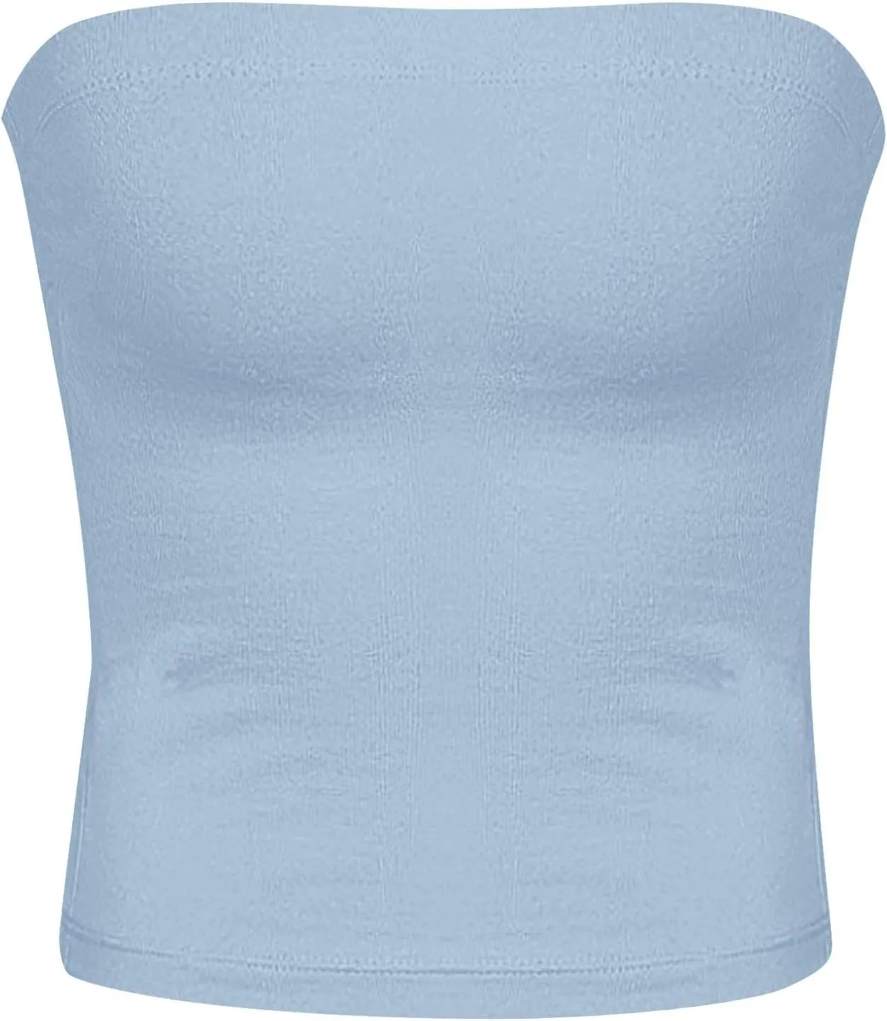Tube Top for Women Strapless Basic Crop Top Y2K Going Out Bandeau Summer Spring Clothes 2025 Trendy Casual