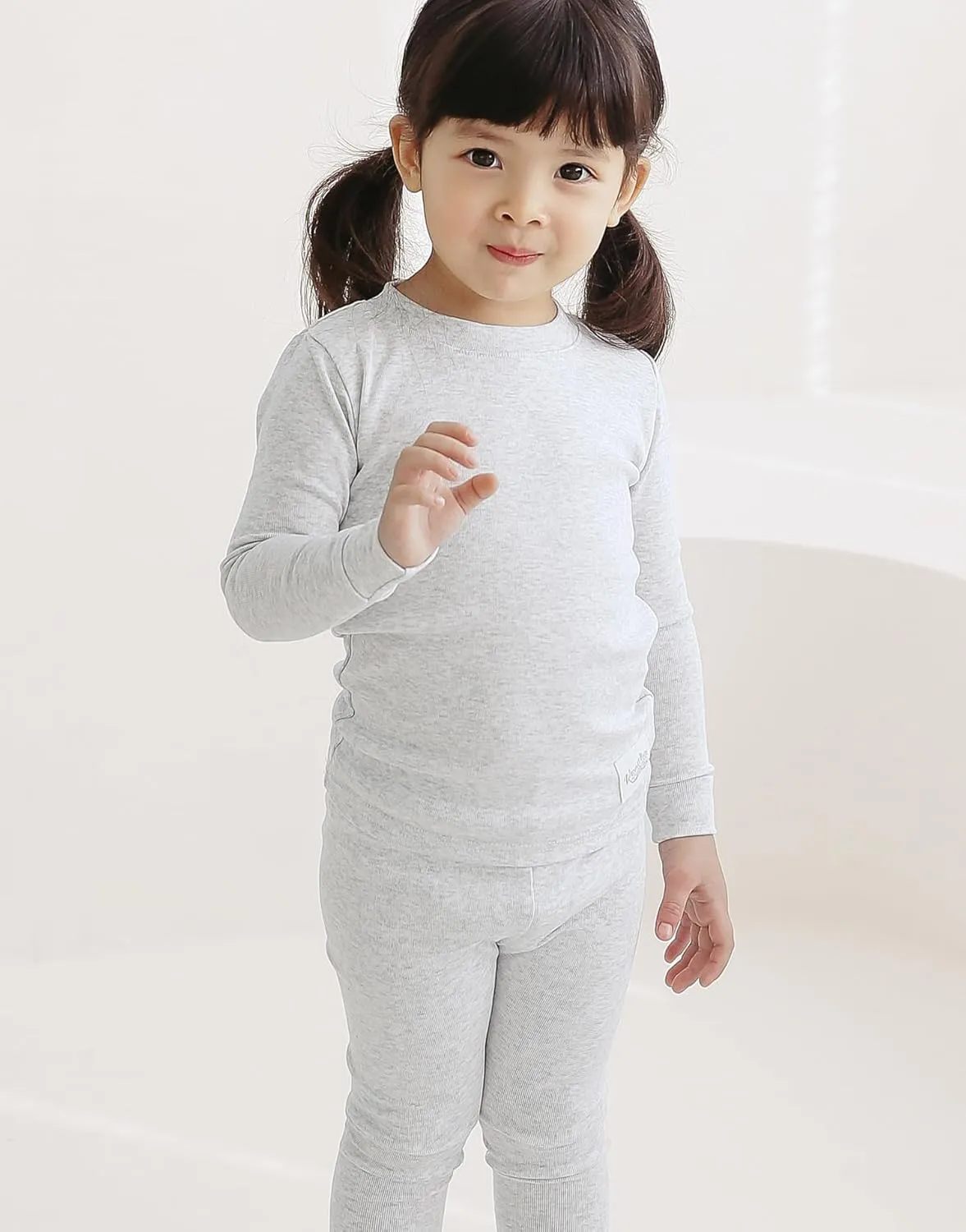 Vaenait 6M-12Y Toddler Kids Super Soft Lightweight Breathable Modal Cotton Melange Sleepwear Pajamas Set