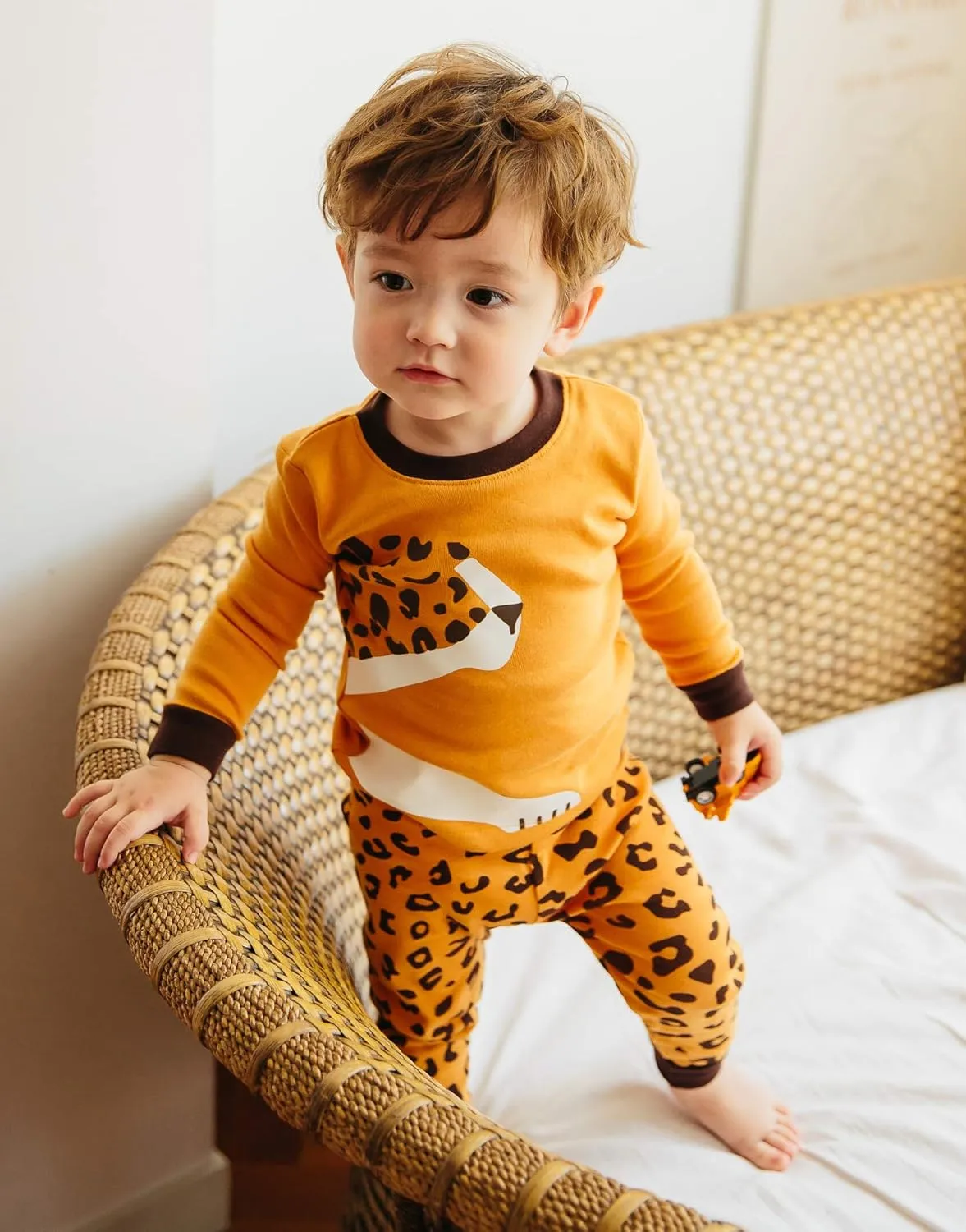 VAENAIT BABY 12M-12Y Infant Kids Junior Boys Girls Animal Truck Rabbit Character 100% Cotton Pajamas Set
