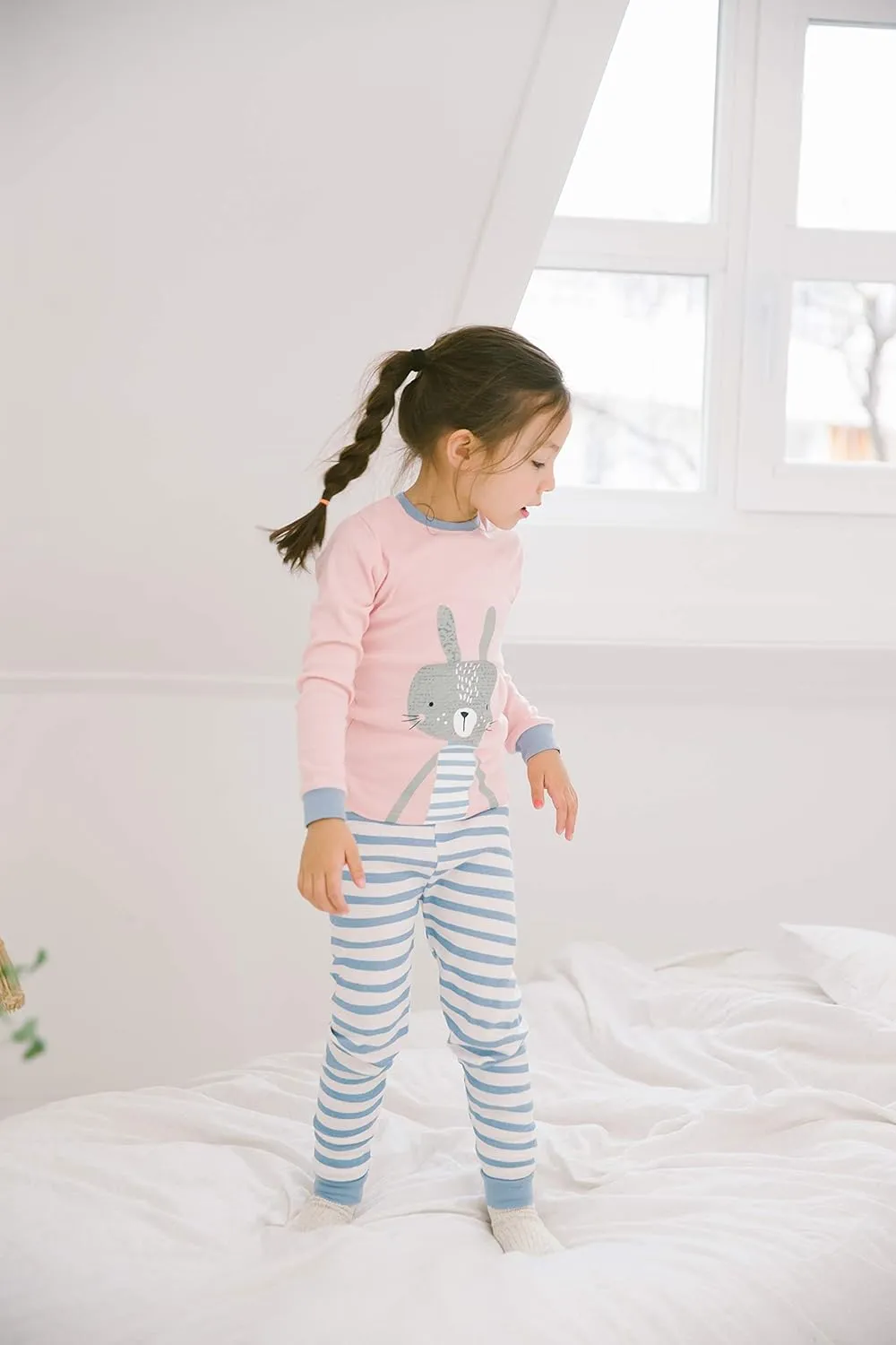 VAENAIT BABY 12M-12Y Infant Kids Junior Boys Girls Animal Truck Rabbit Character 100% Cotton Pajamas Set