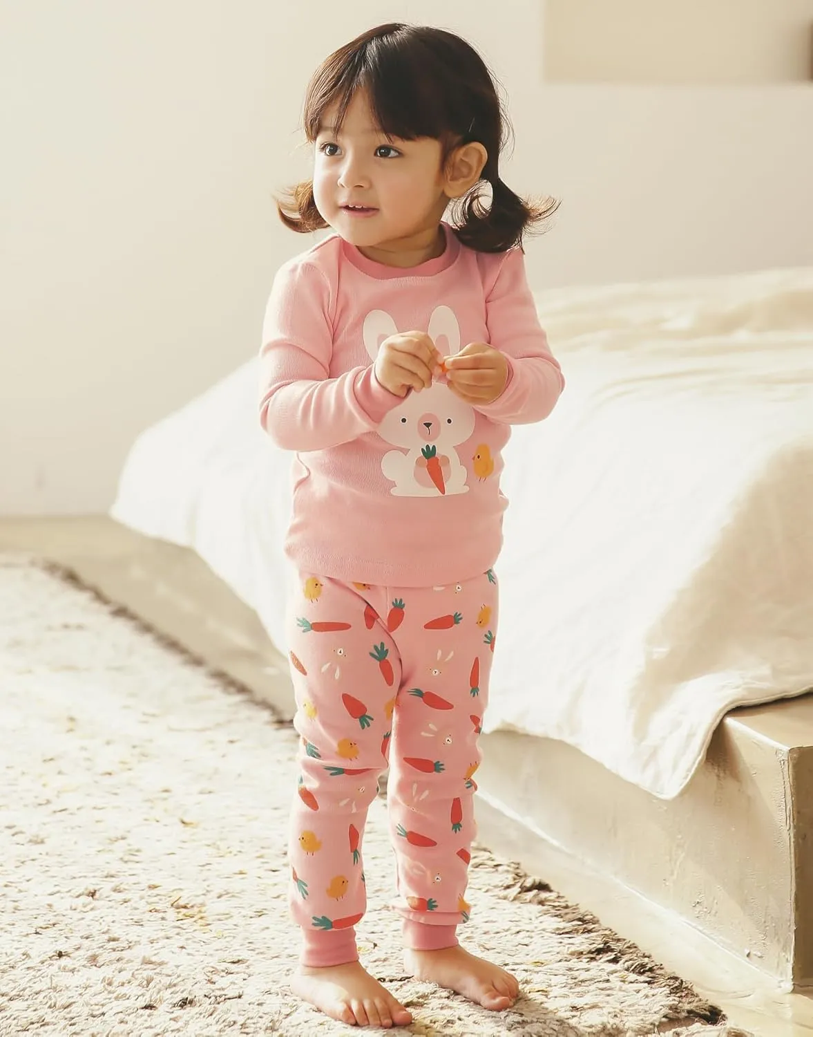 VAENAIT BABY 12M-12Y Infant Kids Junior Boys Girls Animal Truck Rabbit Character 100% Cotton Pajamas Set