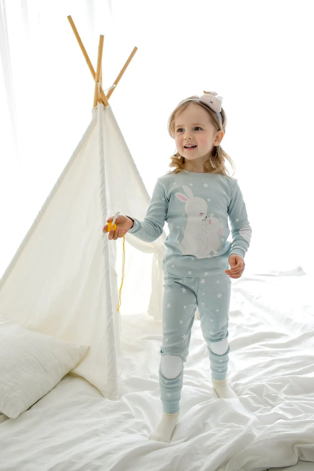 VAENAIT BABY 12M-12Y Infant Kids Junior Boys Girls Animal Truck Rabbit Character 100% Cotton Pajamas Set