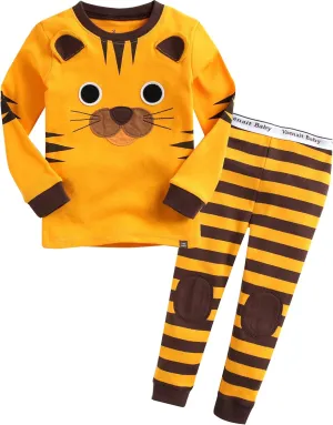 VAENAIT BABY 12M-12Y Infant Kids Junior Boys Girls Animal Truck Rabbit Character 100% Cotton Pajamas Set
