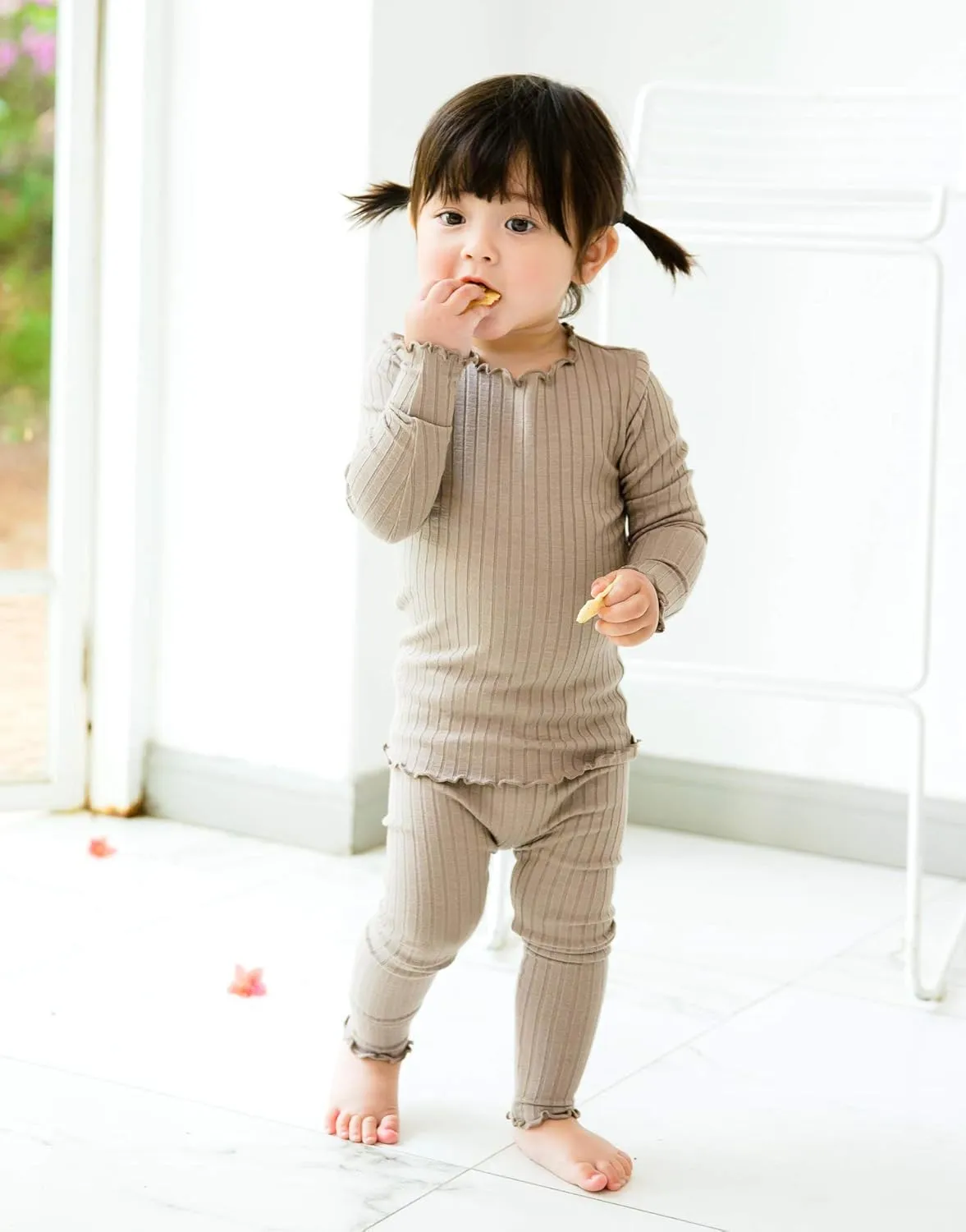 VAENAIT BABY 6M-12Y Kids Unisex Girls & Boys Soft Comfy Modal Tencel Shirring Sleepwear Pajamas 2pcs/4pcs Set