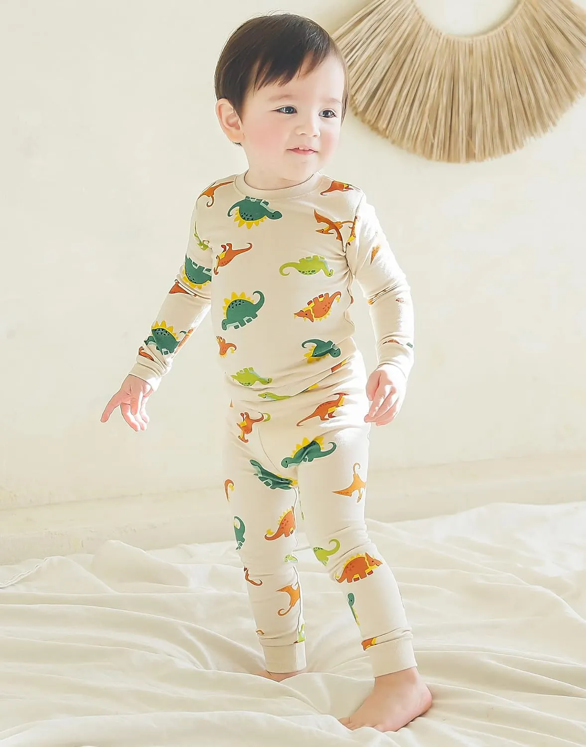 VAENAIT BABY 6M-12Y Kids Unisex Girls & Boys Soft Comfy Modal Tencel Sleepwear Pajamas 2pcs or 4pcs Set