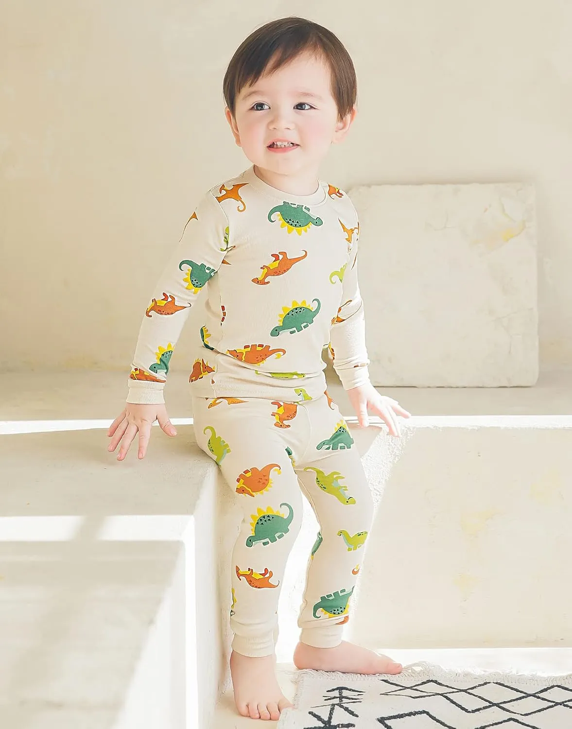 VAENAIT BABY 6M-12Y Kids Unisex Girls & Boys Soft Comfy Modal Tencel Sleepwear Pajamas 2pcs or 4pcs Set
