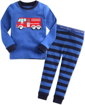 VAENAIT BABY Toddler Kids Junior Girls Boys 100% Cotton Dinosaur Mermaid Pajamas Sleepwear Pjs
