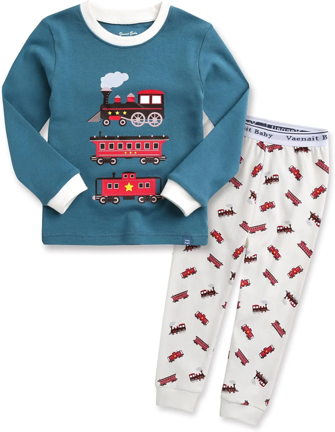 VAENAIT BABY Toddler Kids Junior Girls Boys 100% Cotton Dinosaur Mermaid Pajamas Sleepwear Pjs