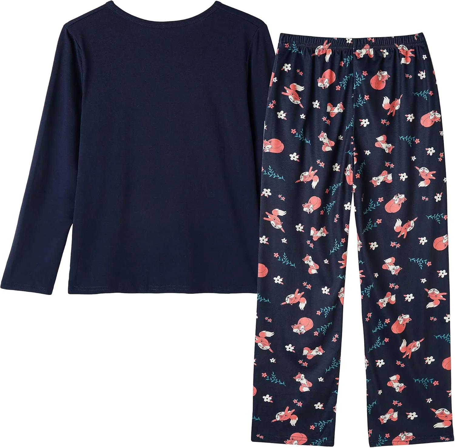 Vopmocld Young Girls Lovely Bunny Pajama Sets Cotton Long Sleeve Pjs Clothes Sleepwear Shirts
