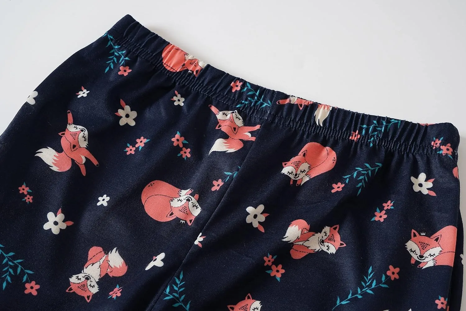 Vopmocld Young Girls Lovely Bunny Pajama Sets Cotton Long Sleeve Pjs Clothes Sleepwear Shirts
