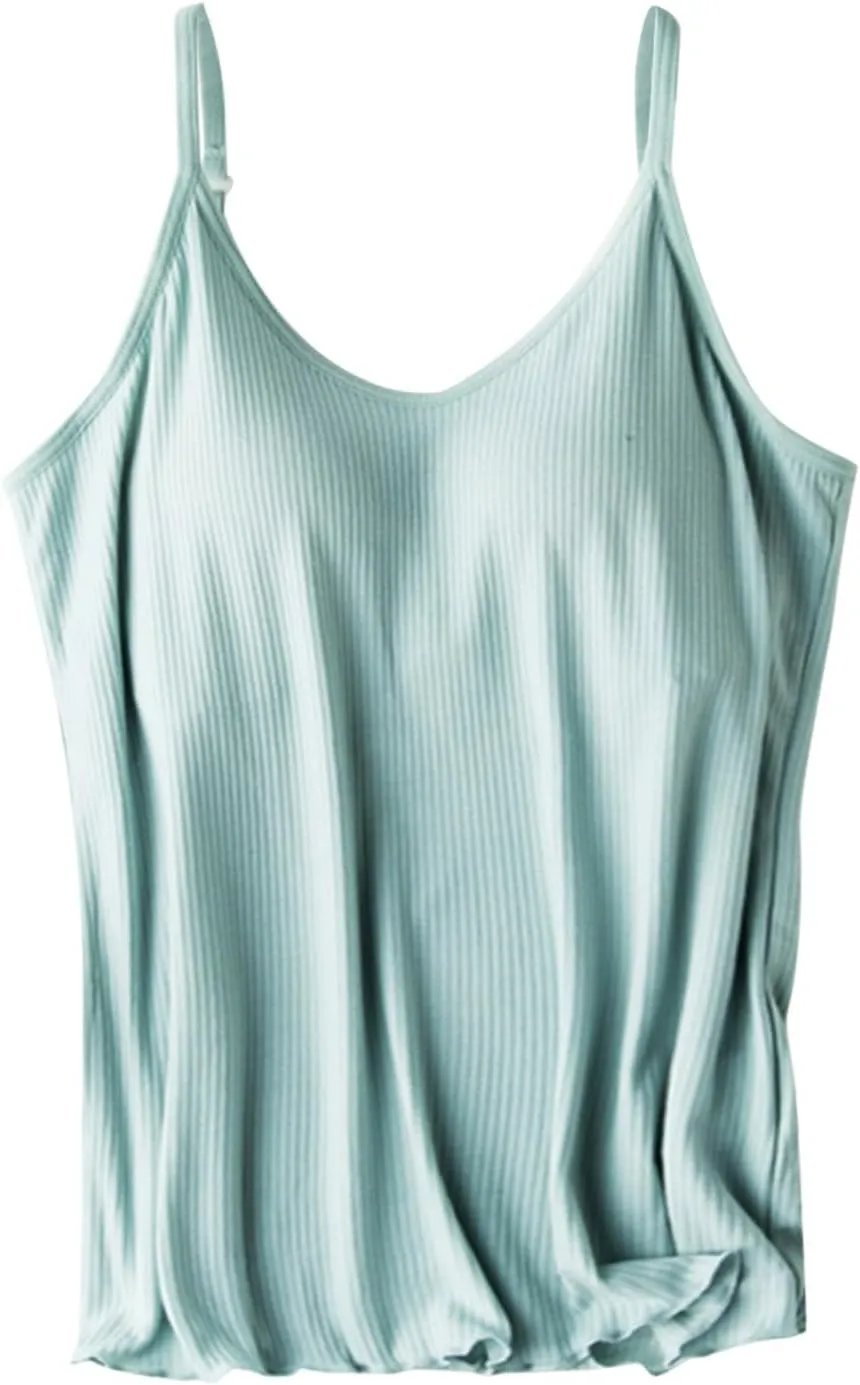 White Tank Top Woman Thread With Chest Pad Without Wearing Bra One Tank Top Yoga Shirt Womens Camisole Tank Tops