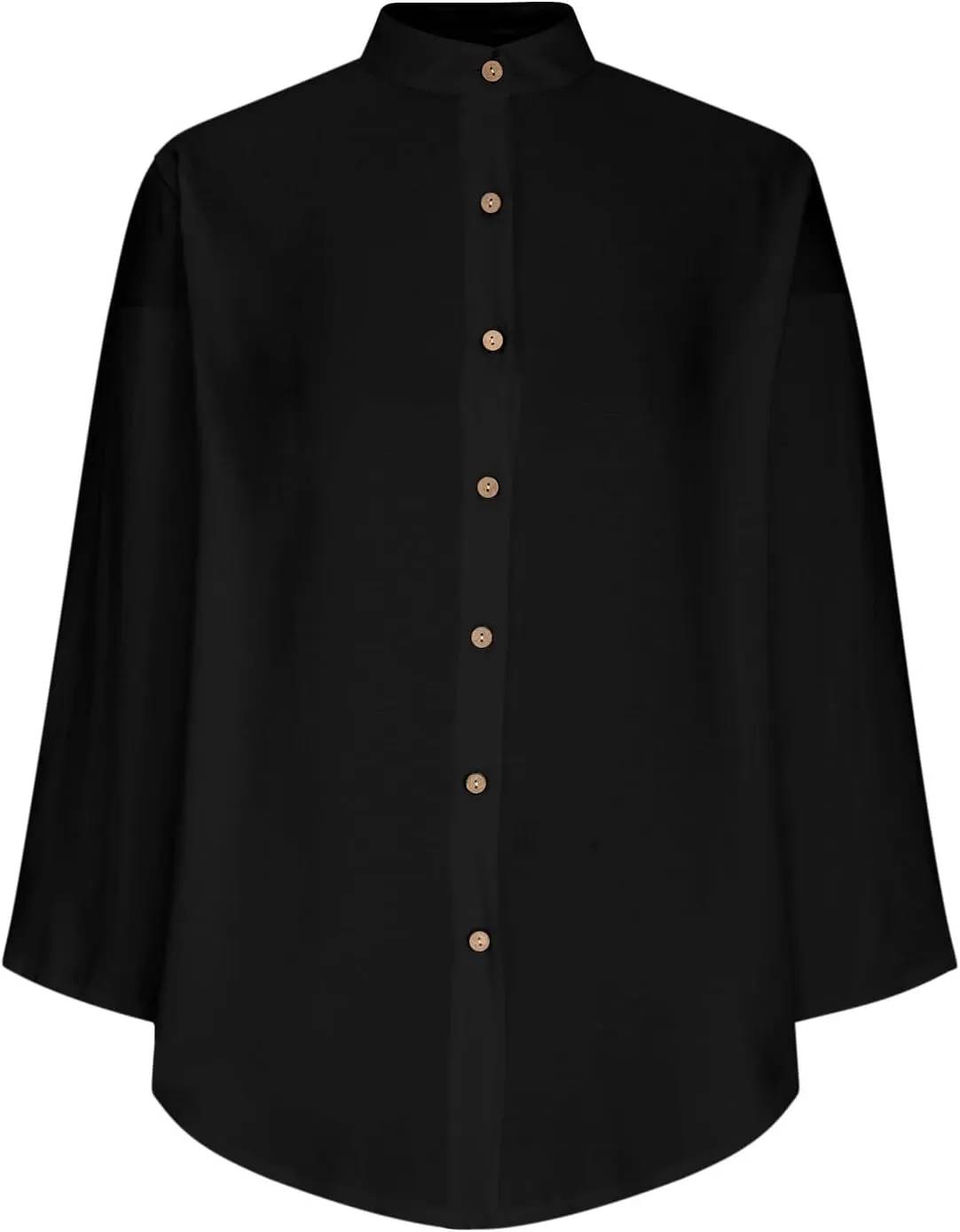 Women Cotton Linen Shirts Button Down Tunics Beach Swimsuit Coverups Long Sleeve Summer Spring Blouse Tops Tshirts