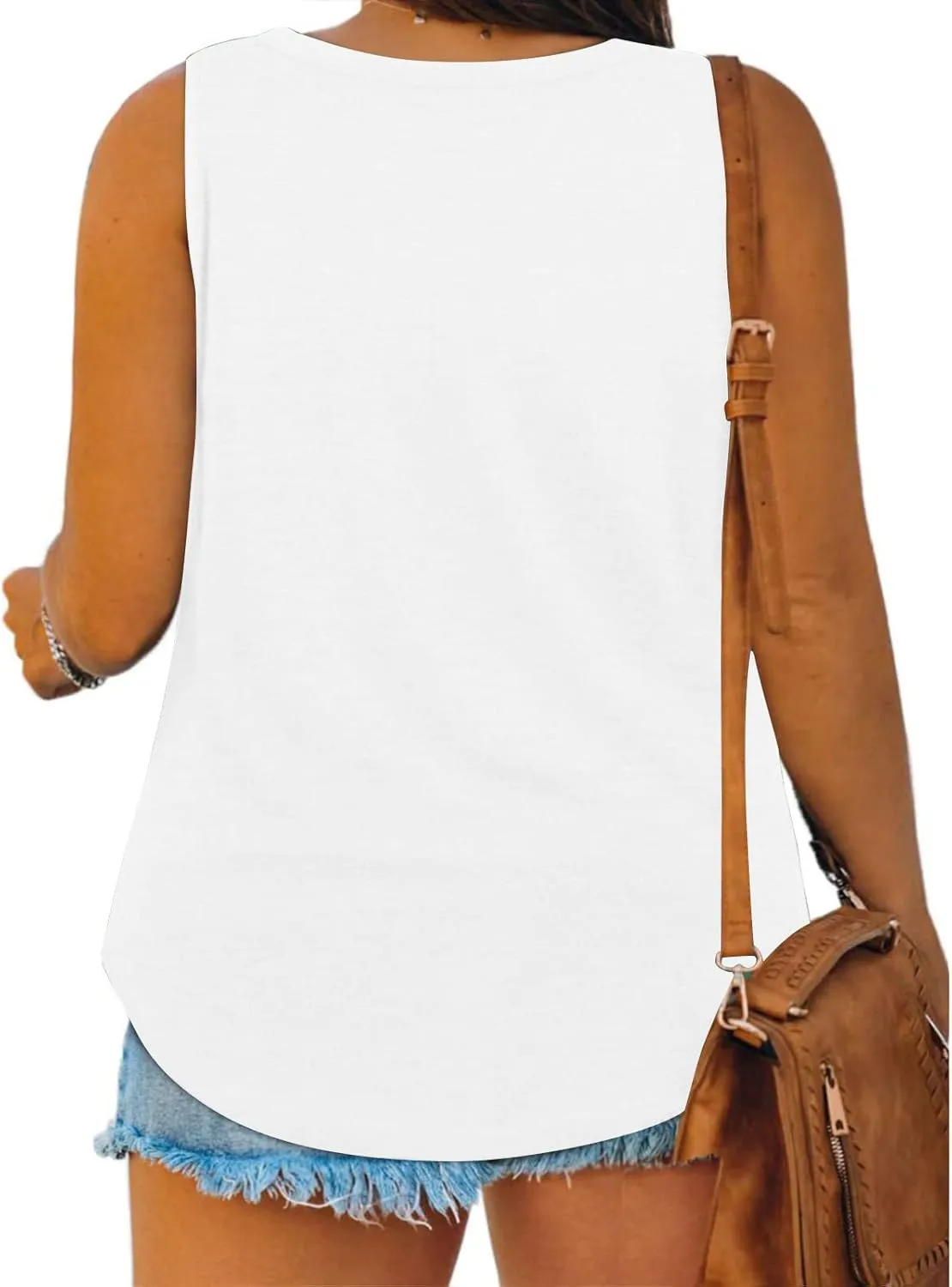 Women Plus Size Tank Tops Summer Sleeveless Henley T-Shirts Tops Casual Button Up Tunics Shirts Loose Fit Basic Tees