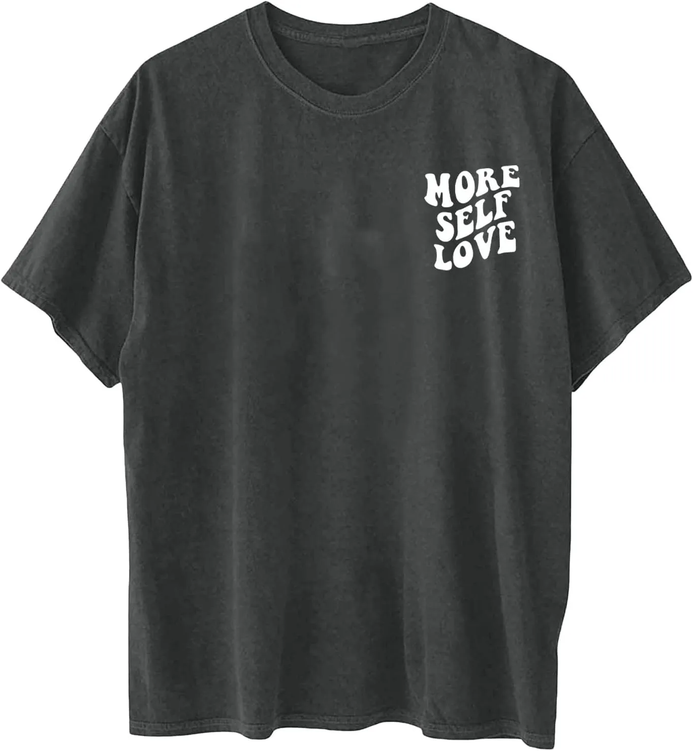 Women T-Shirts Oversized Graphic Funny Letter Printed Tunic Tops Casual Short Sleeve Drop Shoulder Blouse Loose Tee