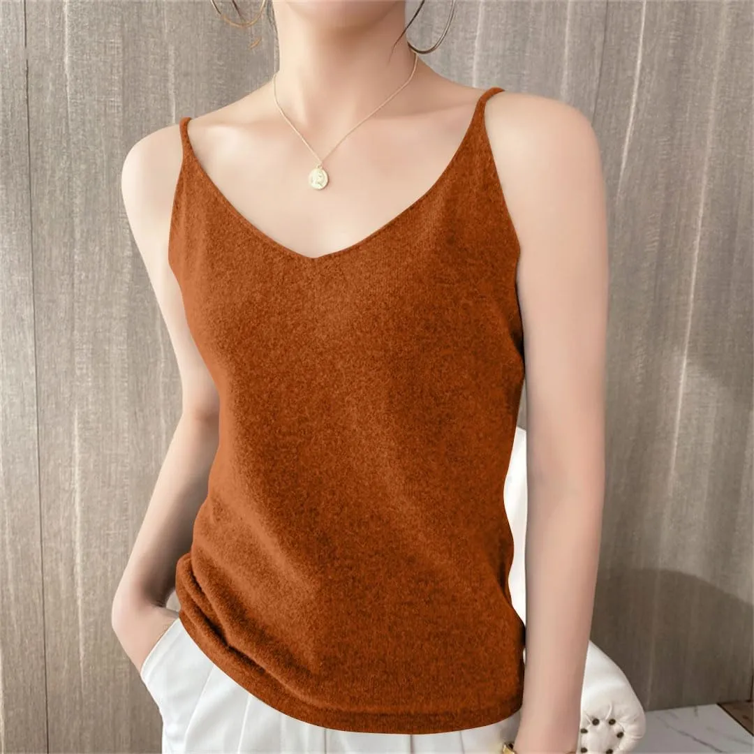 Women's Camisole Tank Top Undershirt Spaghetti Strap Basic Camisoles Tank Tops for Women