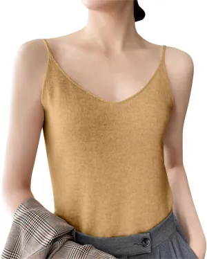 Women's Camisole Tank Top Undershirt Spaghetti Strap Basic Camisoles Tank Tops for Women