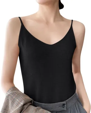 Women's Camisole Tank Top Undershirt Spaghetti Strap Basic Camisoles Tank Tops for Women