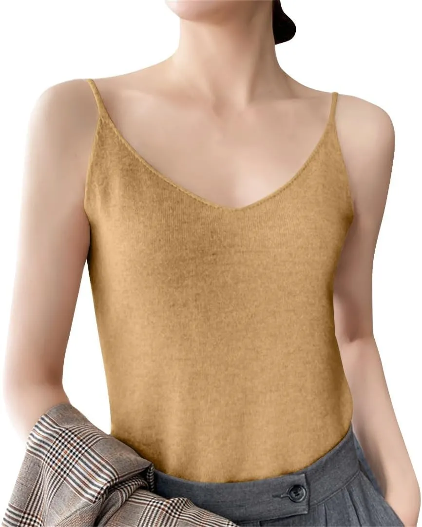 Women's Camisole Tank Top Undershirt Spaghetti Strap Basic Camisoles Tank Tops for Women