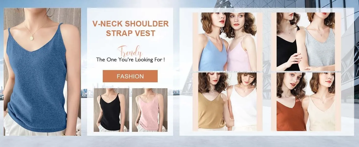 Women's Camisole Tank Top Undershirt Spaghetti Strap Basic Camisoles Tank Tops for Women