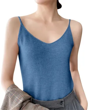 Women's Camisole Tank Top Undershirt Spaghetti Strap Basic Camisoles Tank Tops for Women