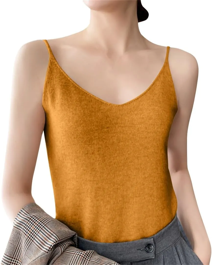 Women's Camisole Tank Top Undershirt Spaghetti Strap Basic Camisoles Tank Tops for Women