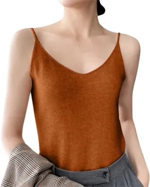 Women's Camisole Tank Top Undershirt Spaghetti Strap Basic Camisoles Tank Tops for Women