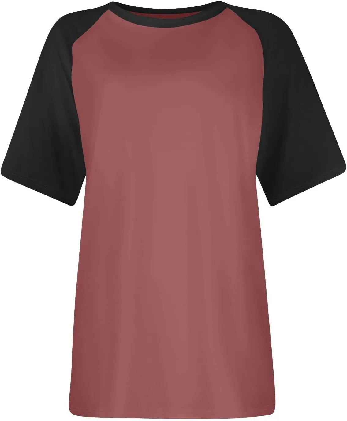 Womens Color Block Short Sleeve T Shirts 2025 Summer Raglan Crew Neck Trendy Tops Plus Size Casual Tunic Cute Blouse