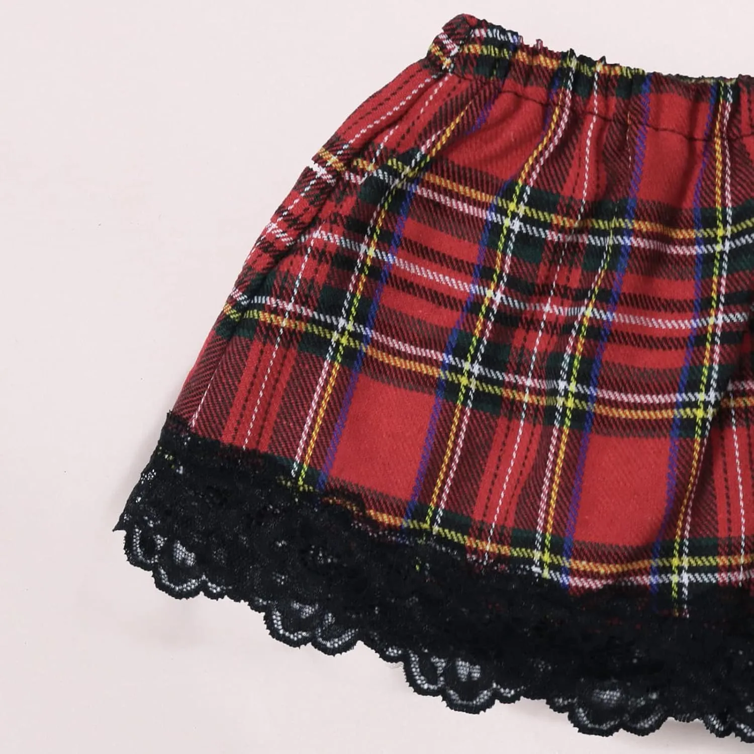 Womens Lingerie Sexy Lingerie Set Cosplay Top And Plaid Skirt Outfit