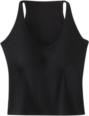 Women's Lounge Camisole Tank Tops Spaghetti Strap Rugular Fit Smooth Soft Athletic Workout Deep V Neck Tanks Shirts
