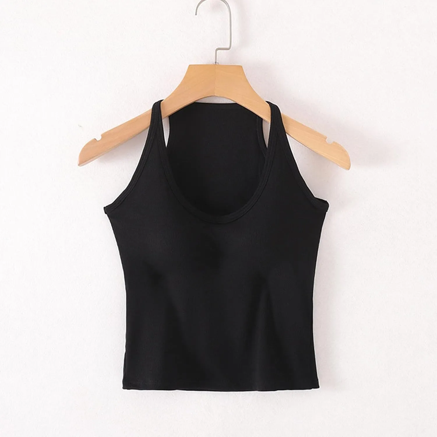 Women's Lounge Camisole Tank Tops Spaghetti Strap Rugular Fit Smooth Soft Athletic Workout Deep V Neck Tanks Shirts
