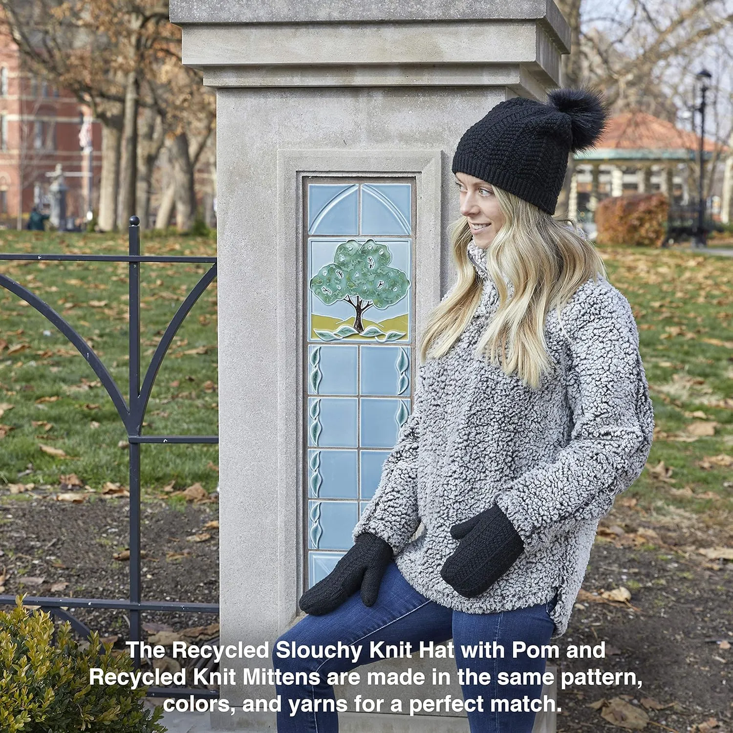 Women's Recycled Knit Mittens