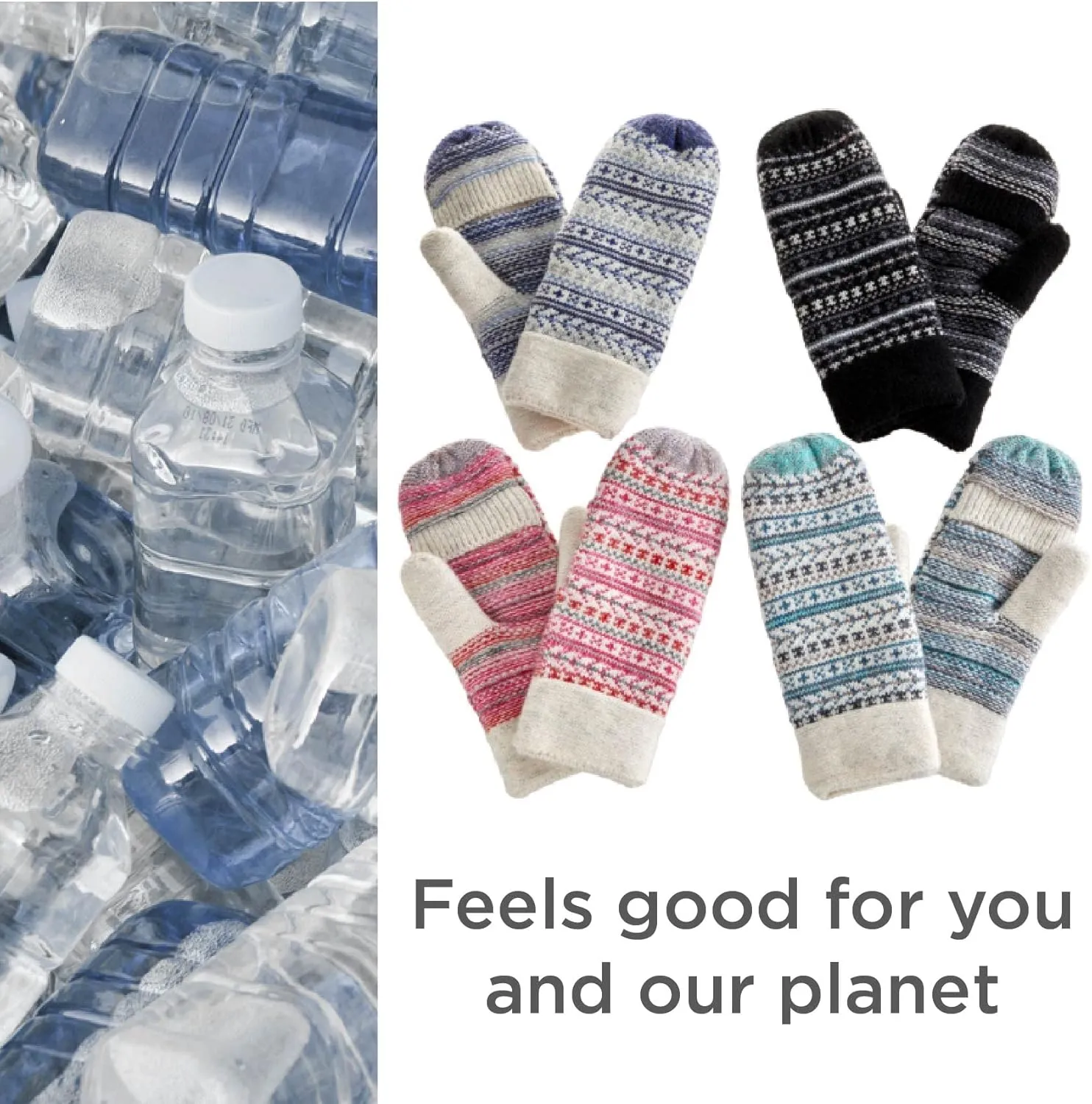 Women's Recycled Knit Mittens