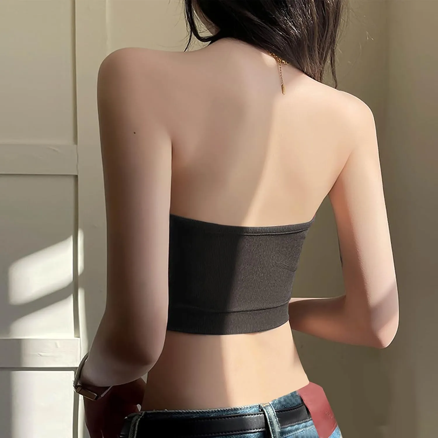 Women's Ribbed Tank Tops with Built in Bras Lightweight Cute Sexy Preppy Y2k Tanks Crop Shirts Fitted Top Shirt