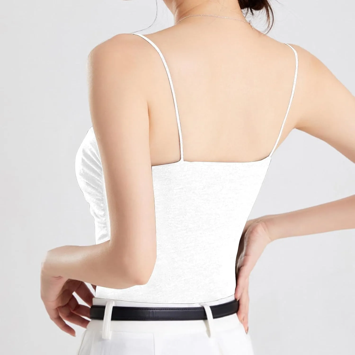 Women's Sexy Camisole Spatele Strap Basic Tank Tops Lightweight Yoga Sports Tanks Undershirts 2025 Summer