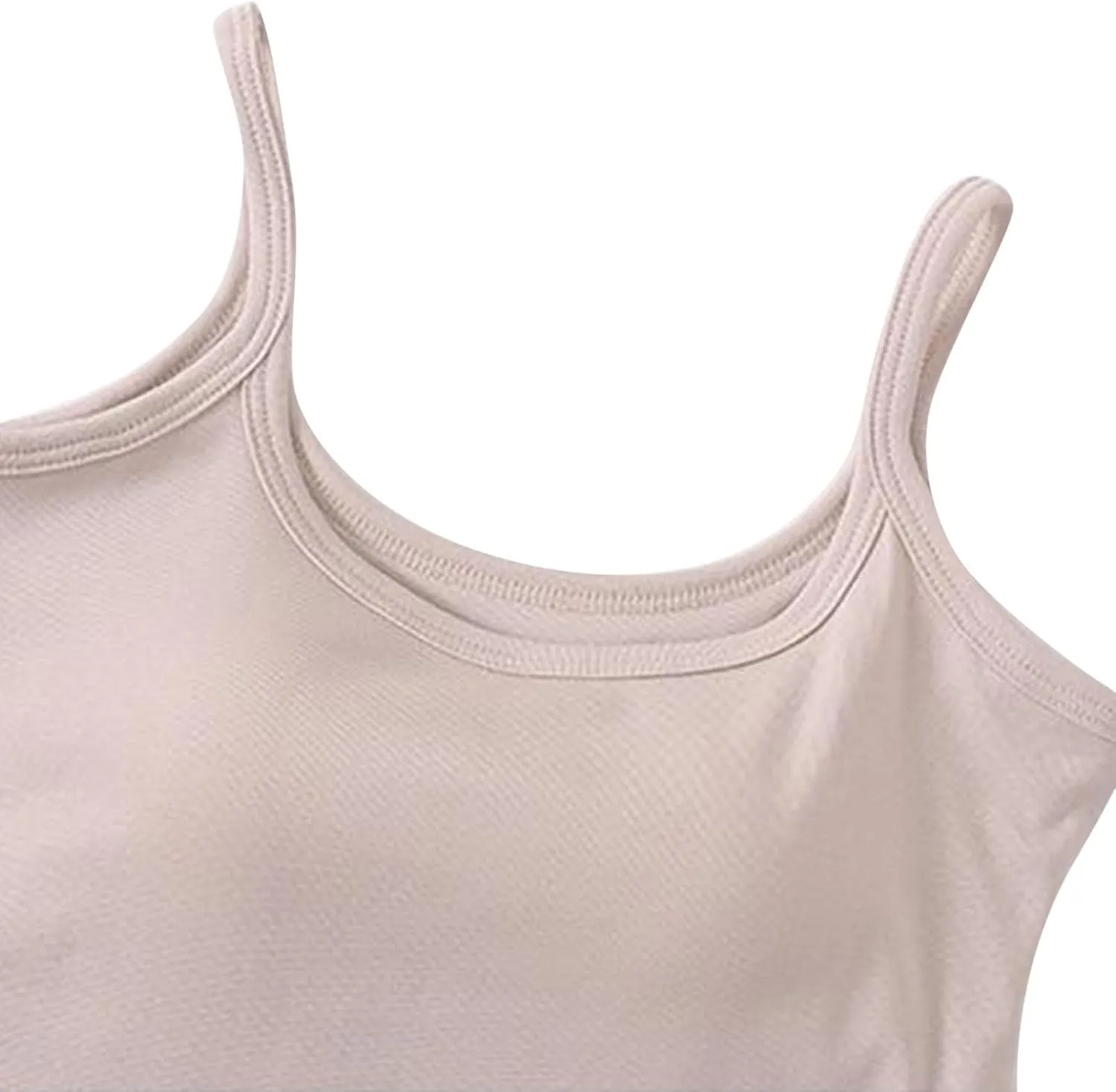 Womens Spaghetti Strap Tank Tops U Neck Pure Soft Smooth Comfort Tanks Trending Fashion Summer Comfy Shirts
