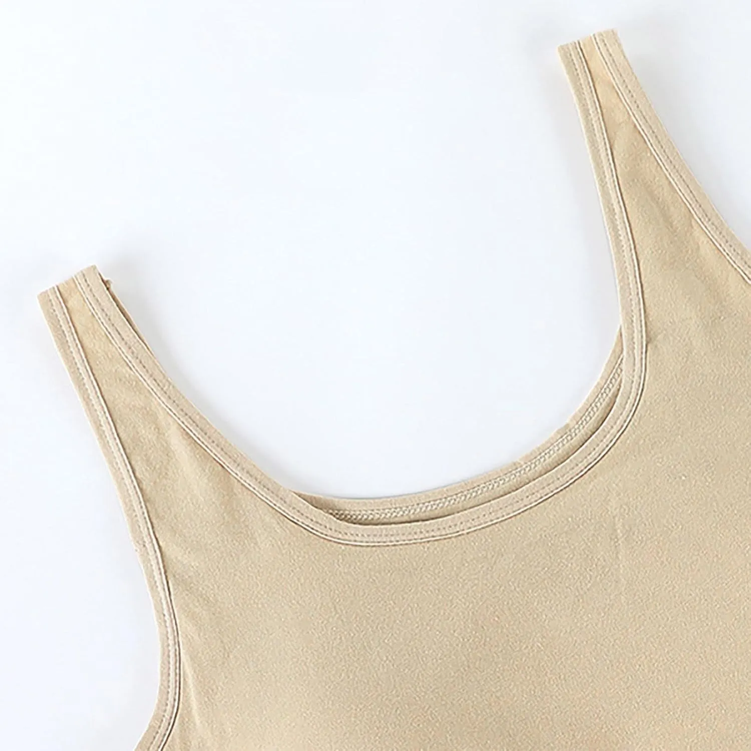 Women's Sports Camisoles Built-in Bra Yoga Tops with Spaghetti Straps & Padded Support Sleeveless Workout Tanks